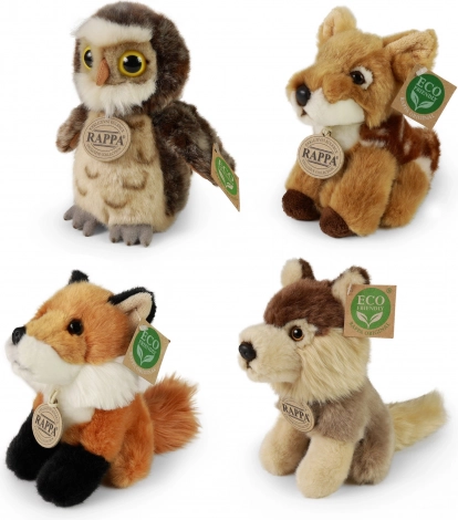 Pluchen bosdieren 16 cm eco-friendly RAPPA