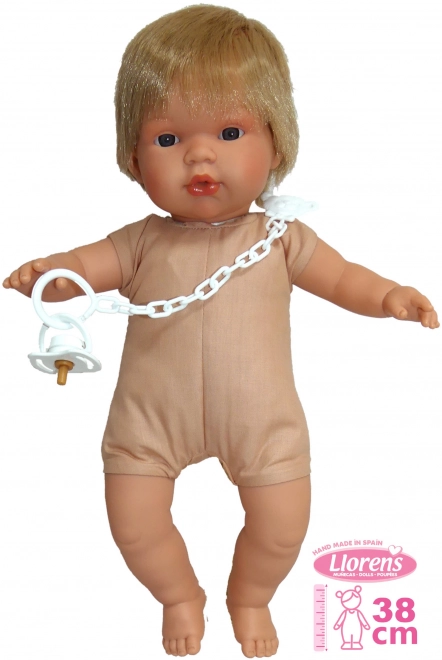 Realistische pop Llorens Sasha met geluiden en zacht lichaam - 38 cm