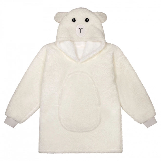 Cozy Noxxiez kindermantel deken met capuchon Schaapje