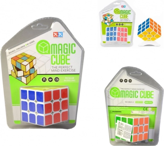Magische Rubiks stijl kubus van 6 cm
