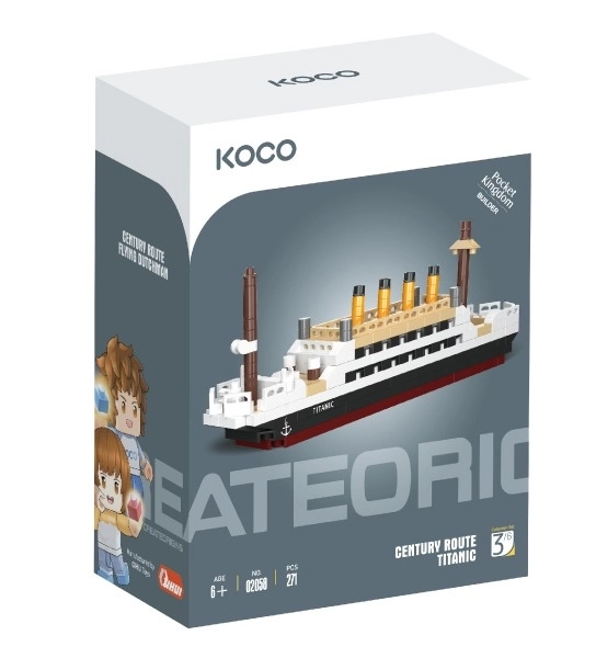 Bouwpakket mini Titanic plastic