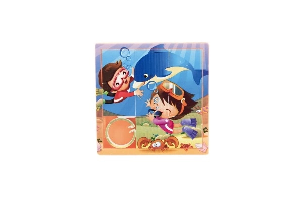 Dierschuifpuzzel plastic 10cm ass. mix soorten in zakje
