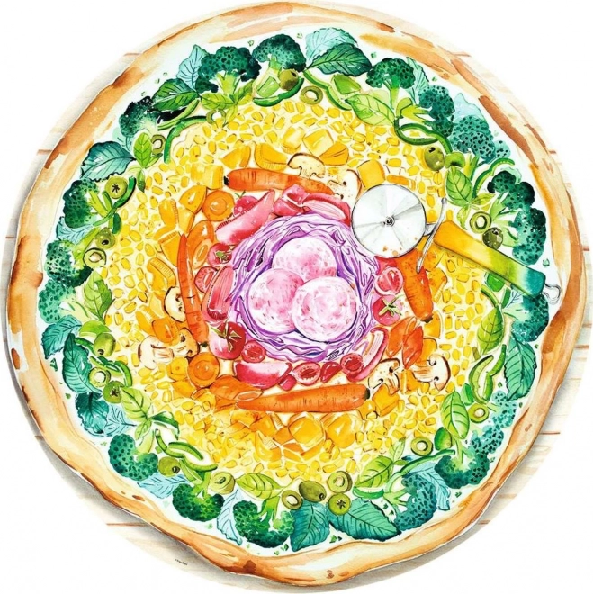 Ravensburger puzzel Kleurenkring pizza 500 stuks