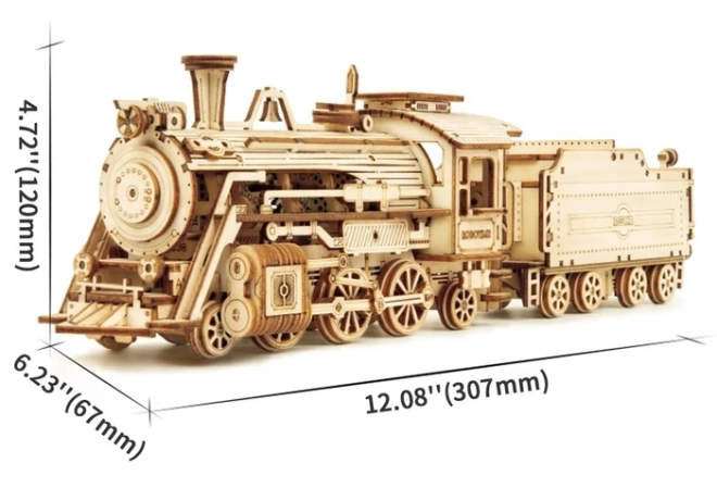 Locomotief - Stoom Express - 3D houten puzzel