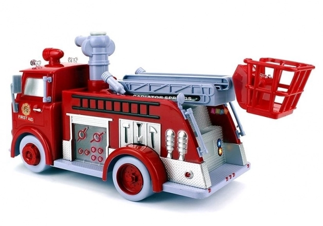 Interactieve brandweerwagen met bellen voor kinderen