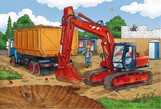 SCHMIDT Puzzel Op de Bouwplaats 3x24 stukjes