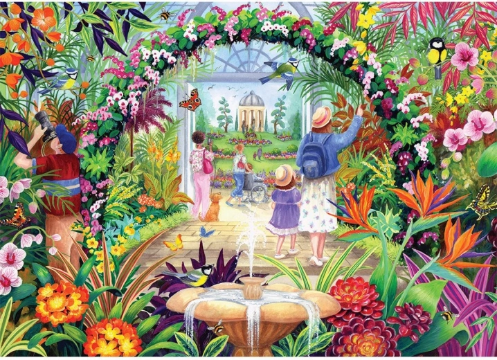 Puzzel Bloemen in de botanische tuin 1000 stukjes GIBSONS
