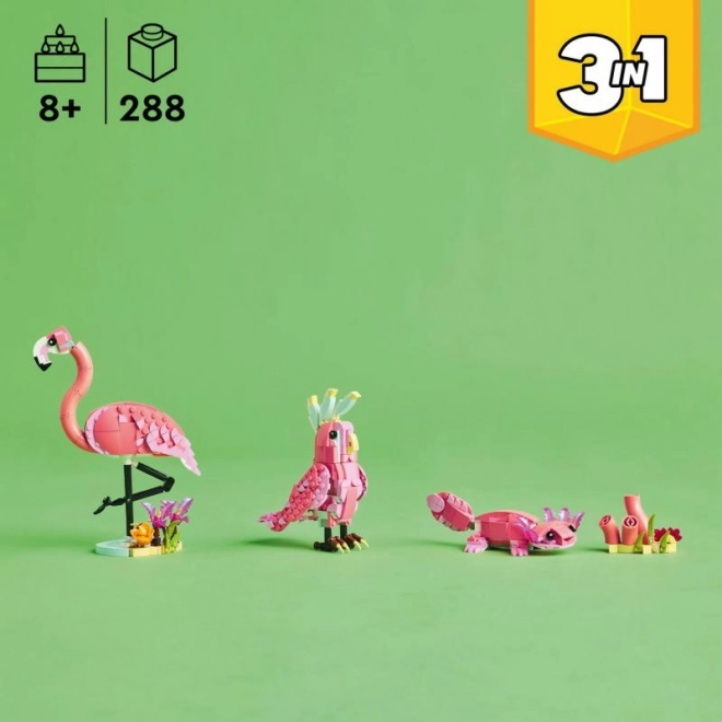 LEGO Creator 3 in 1 31170 Wilde Dieren: Roze Flamingo
