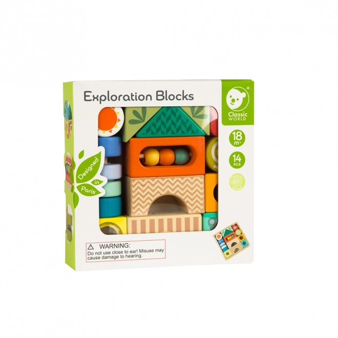 Houten sensorische blokken Classic World Montessori