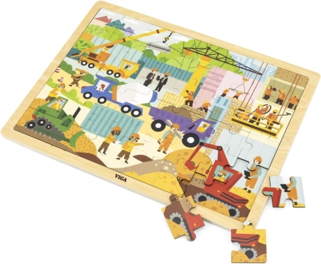 Stevige houten ondergrond voor gemakkelijk puzzelen