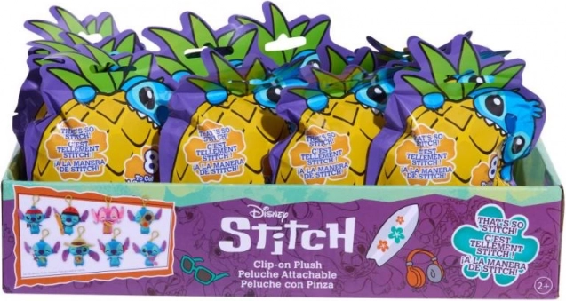 Stitch pluche met clip (willekeurige keuze)