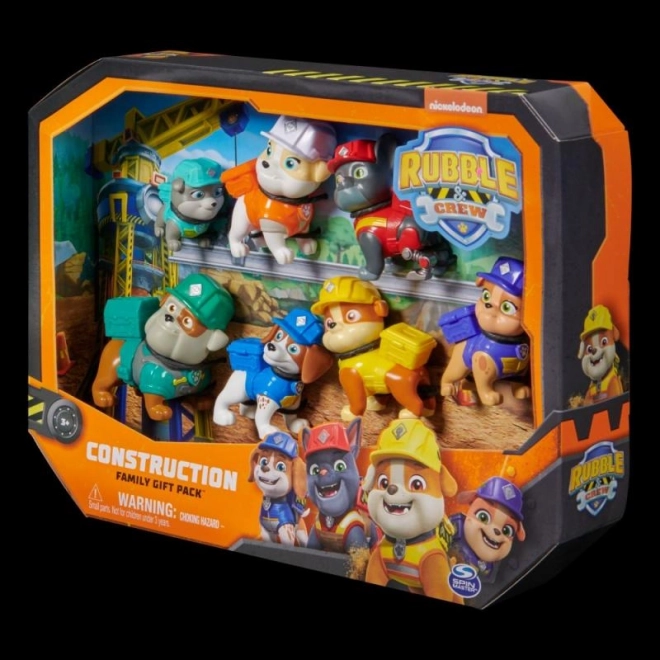 Speelfiguren PAW Patrol – Rubble en zijn team, cadeauset 7 stuks