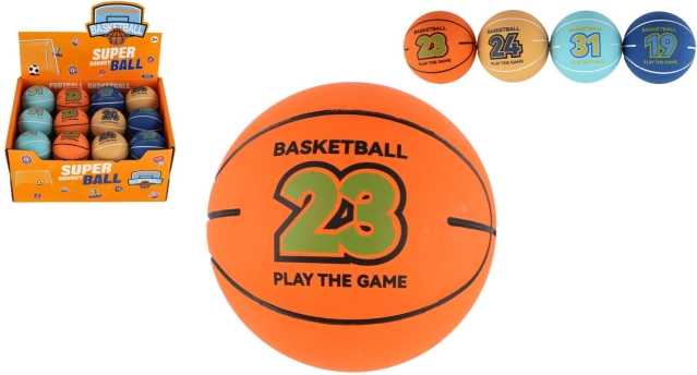 Extreem stuiterende basketbal foam bal 6 cm, mix kleuren