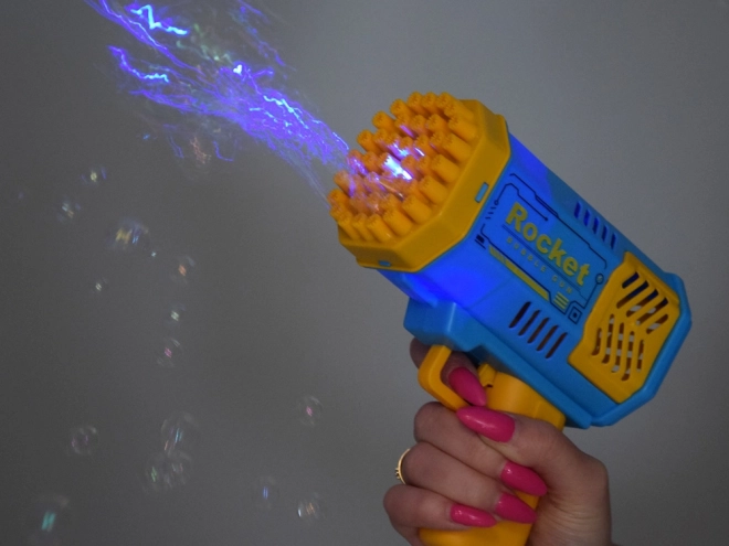 Zeepbellenpistool set licht + vloeistof voor kinderen ZA4976
