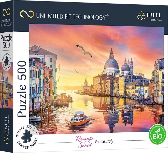 Puzzel Romantische zonsondergang: Venetië, Italië 500 stukjes