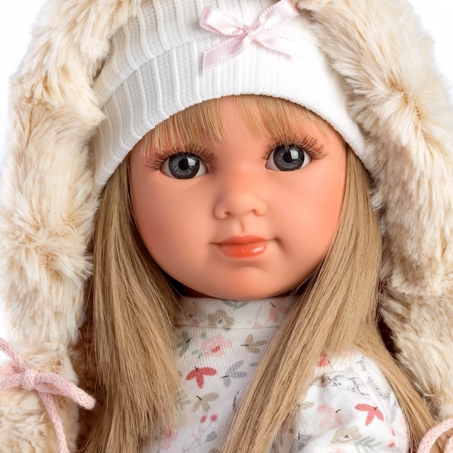 Llorens 53541 ELENA - realistische pop met zacht stoffen lichaam - 35 cm