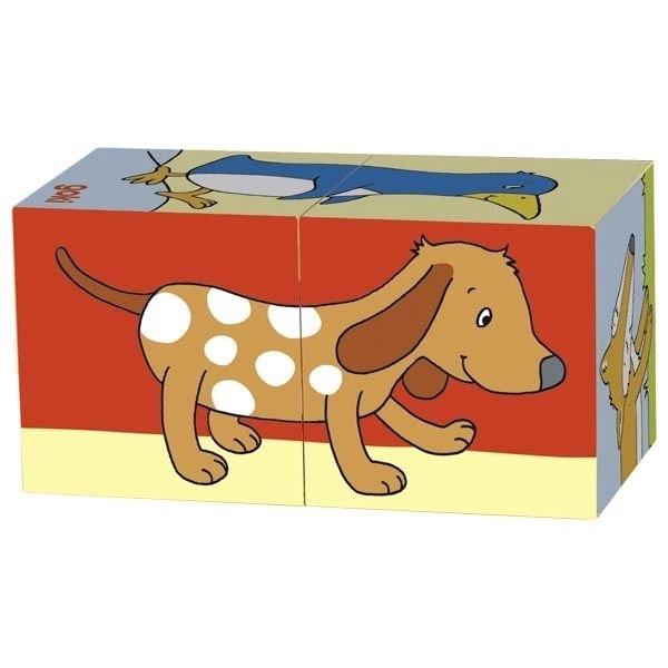Houten blokken dieren voor kinderen