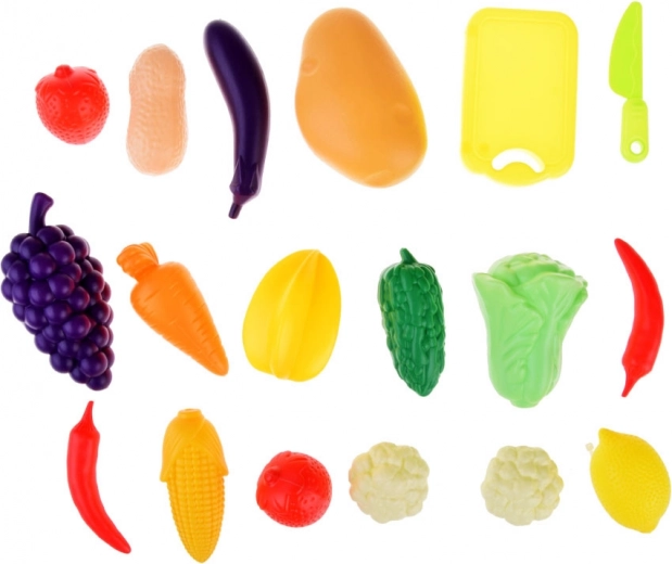 Kleurrijke set fruit en groenten