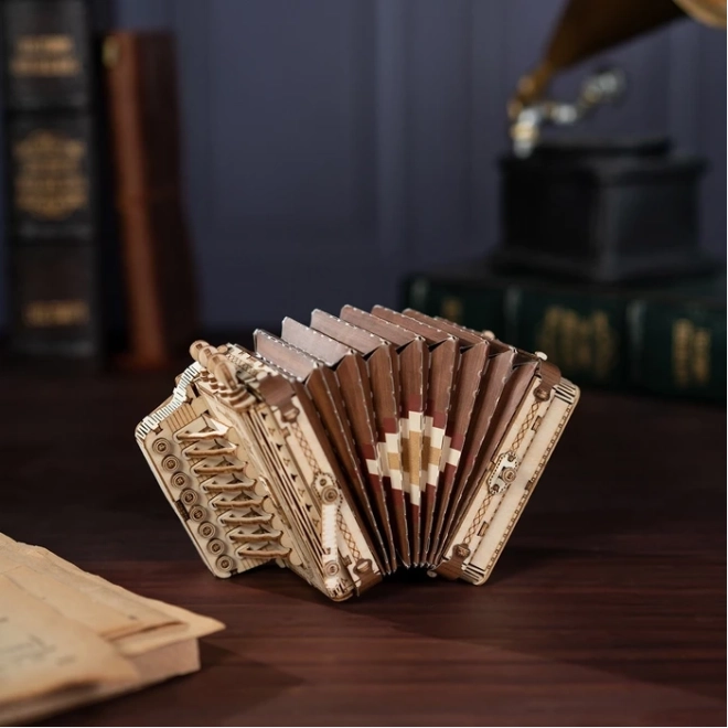 Accordeon - 3D houten bouwpakket