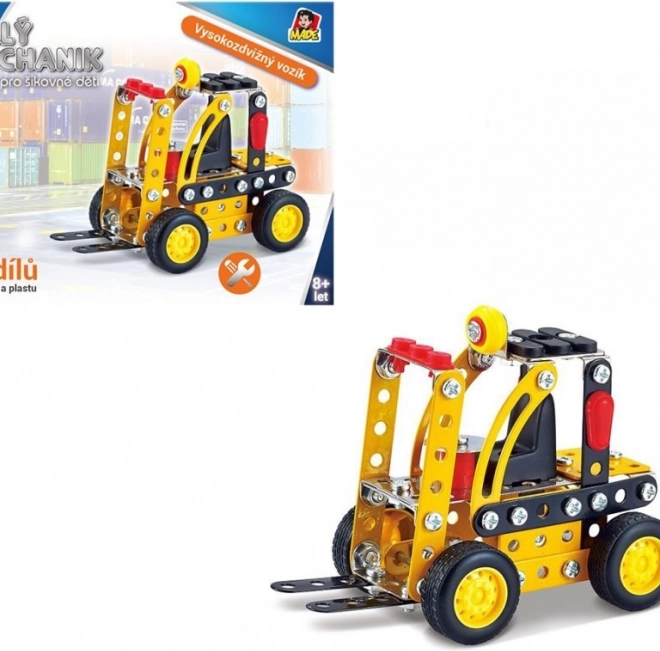 Kleine Monteur Heftruck