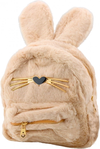 Pluche kinder rugzak konijntje beige 3L