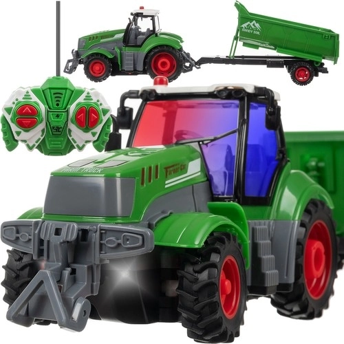 Op afstand bestuurbare tractor Kruzzel met aanhanger