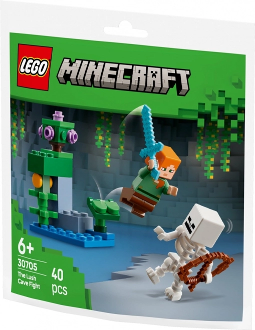 Minecraft Blokken Gevecht in de Weelderige Grot