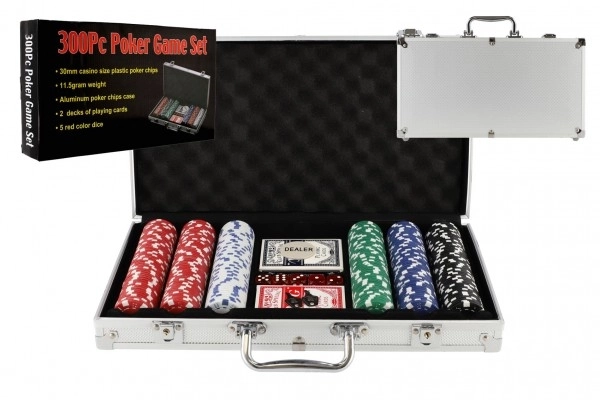 Pokerset in aluminium koffer - 300 stuks