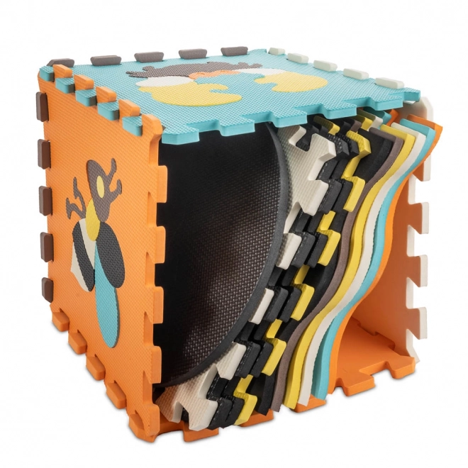 Educatieve schuim puzzelmat dieren 114 x 114 cm 25 stukken