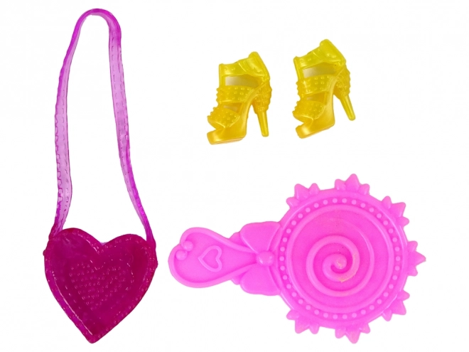 Lange haren schilderjurk pop – blondine