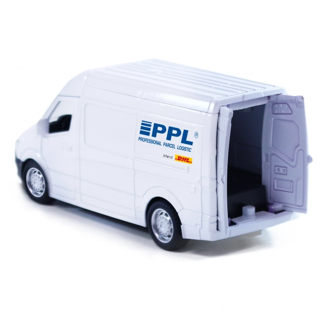 Metalen auto PPL met te openen deuren 14 cm
