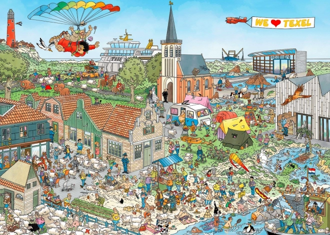 JUMBO Puzzel JvH Vlucht boven het eiland 1000 stukjes