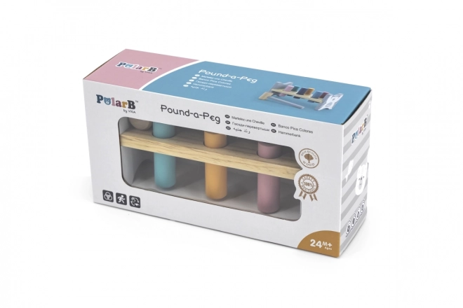 VIGA PolarB Houten bank met hamertje – Montessori speelgoed