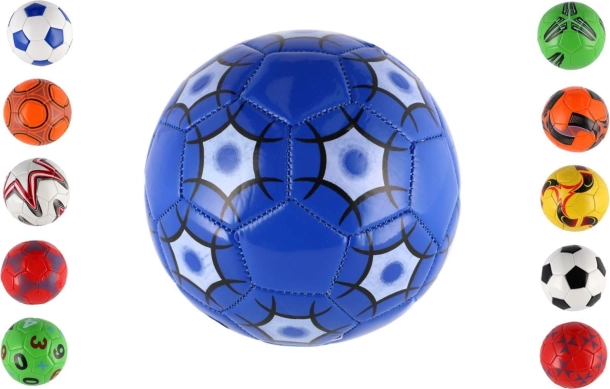 Junior voetbalbal 15 cm – genaaid, kunstleer, mix kleuren