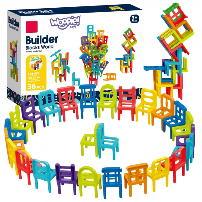 Behendigheidsspel Balancerende Stoelen 36 stuks