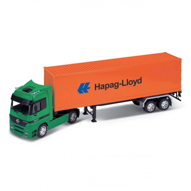 Welly Trekker met aanhanger Mercedes-Benz Actros 1:32