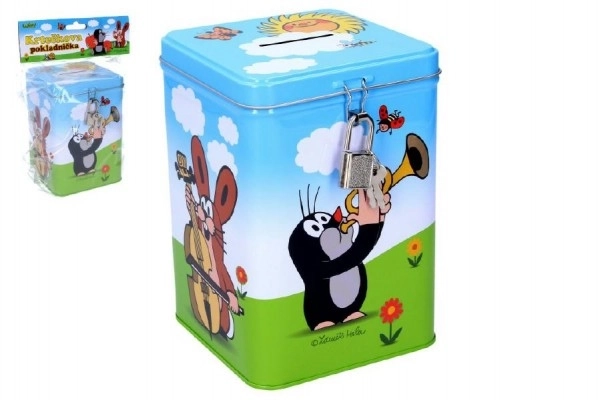Grote blikken spaarpot met Molletje