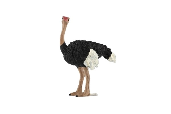 Struisvogel tweeteense zoetgegoten kunststof 11cm in zak