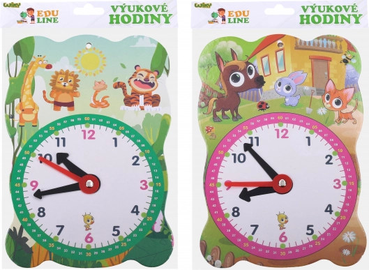 Educatieve papieren klok – 2 motieven