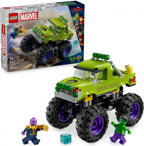 Lego Marvel monstertruck Hulk vs Thanos