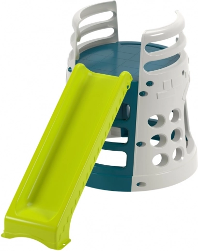 Kinderglijbaan met klimrek en klimmuur