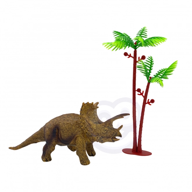 Set van dinosaurusfiguren met speelmat en koffer