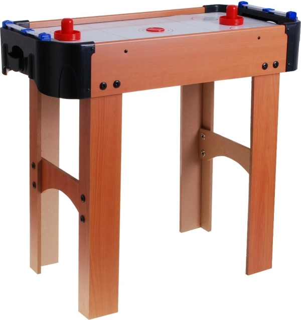 Airhockey Pro voor kinderen met houtimitatie, ventilator en accessoires – Hout