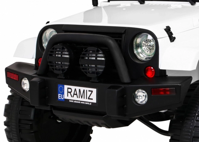 Elektrische kinderauto All Terrain Jeep Wit