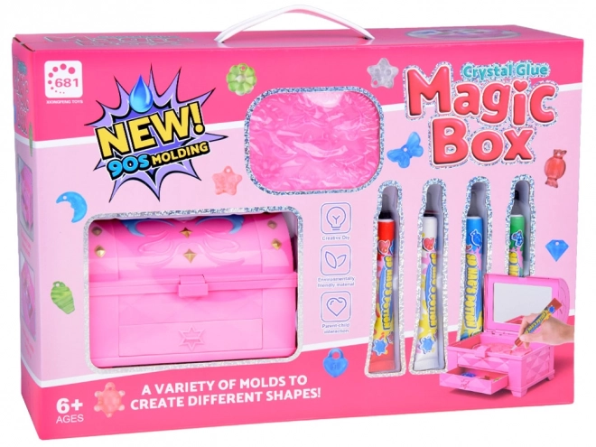 Creatieve set om sieraden te maken met magische gels