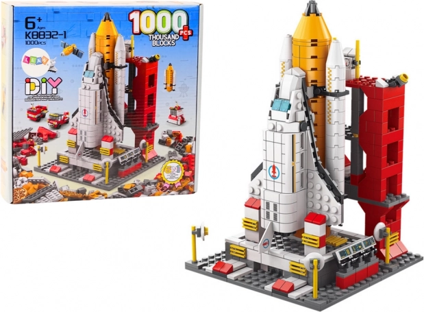 Constructieblokken Ruimteraket 6-in-1 1000 stuks