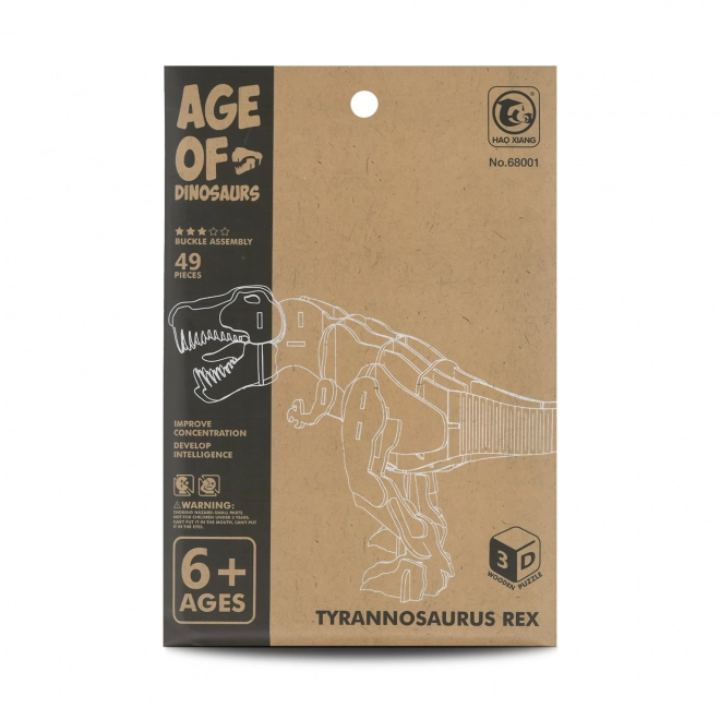 Houten 3D-puzzel Tyrannosaurus Rex