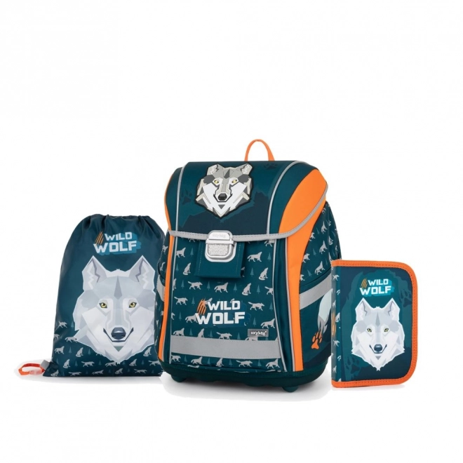 Schoolset 3 stuks PREMIUM LIGHT wolf