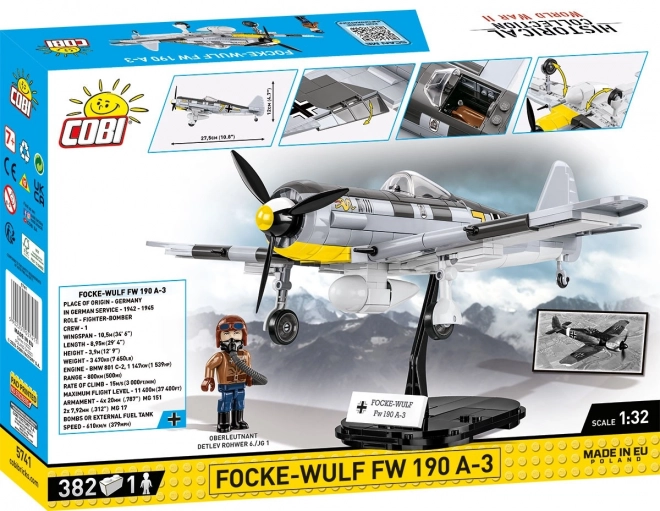 Bouwset Historische Collectie WWII Focke-Wulf FW 190 A-3 382 stenen