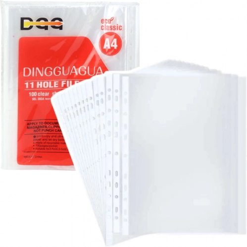 Kristalheldere documenthoezen A4 100 stuks